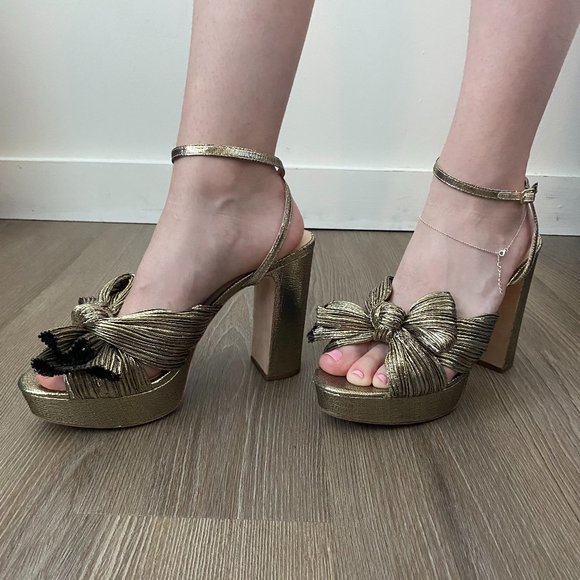 COPY - Loeffler Randall Natalia Pleated Platform Sandals